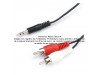 Cable de audio plug 3.5 mm a RCA 2 canales de 1.8 m 